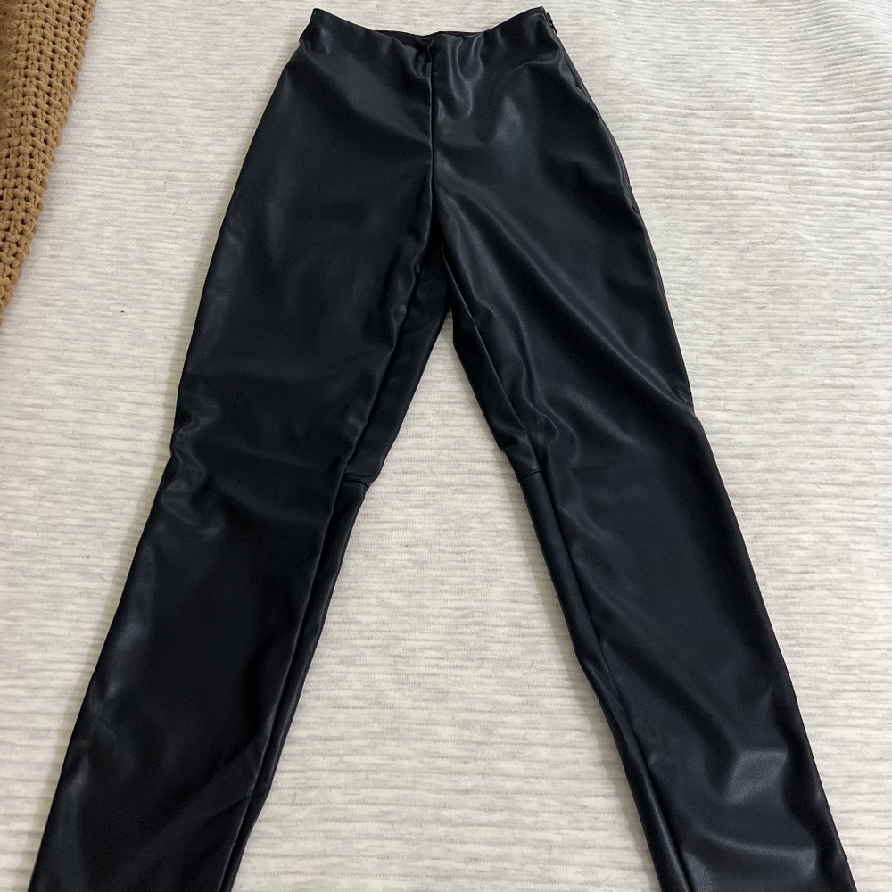 Fabletics Vegan Leather High-Waisted Legging